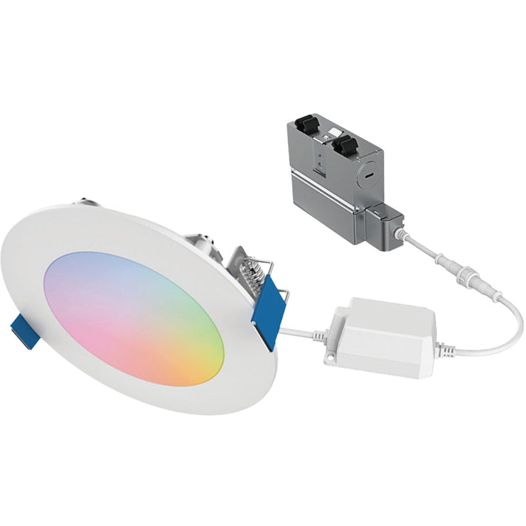 Image of Halo 4 In. White CCT Tunable Smart LED Downlight Connected by WiZ Pro, 600 Lm.