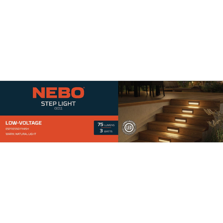 Image of Nebo LED Espresso All-Weather Metal 75 Lm. Low Voltage Step Light