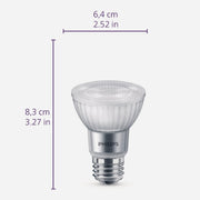 Image of Philips Ultra Definition Warm Glow 50W Equivalent PAR20 Medium Soft White LED Floodlight Light Bulb (2-Pack)