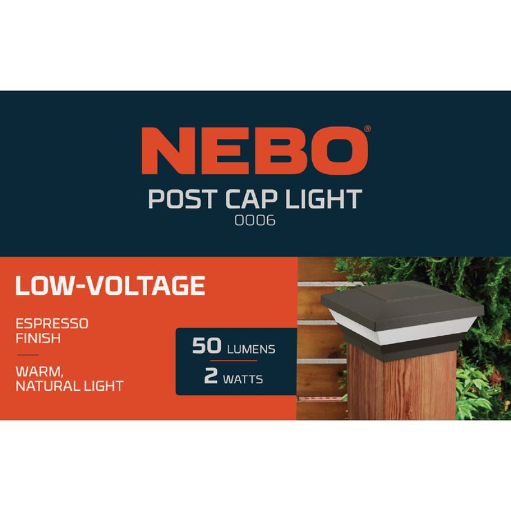 Image of Nebo Espresso LED 50 Lm. Post Light Fixture