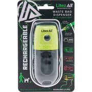 Image of LitezAll 200 Lm. Rechargeable Dog Waste Bag Dispenser & LED Flashlight