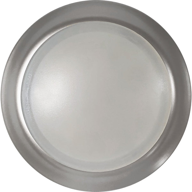 Image of Satco Nuvo 7 In. Brushed Nickel 60W Equivalent LED CCT-Selectable Disk Flush Mount Ceiling Light Fixture