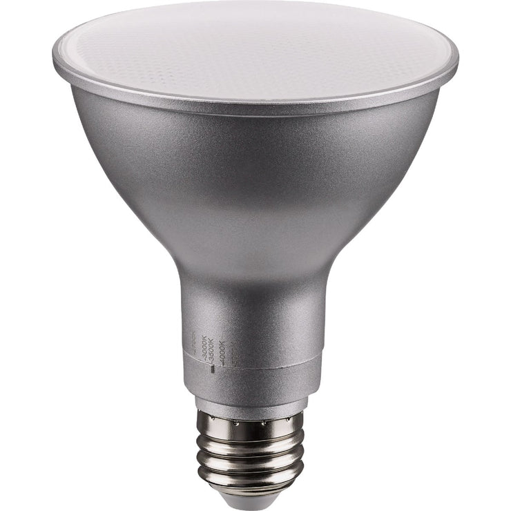 Image of Satco 75W Equivalent 5CCT-Selectable PAR30 Long Neck Medium Dimmable LED Floodlight Bulb