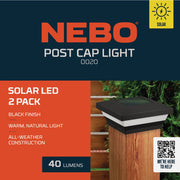 Image of Nebo Espresso 40 Lm. Solar Post Cap Light