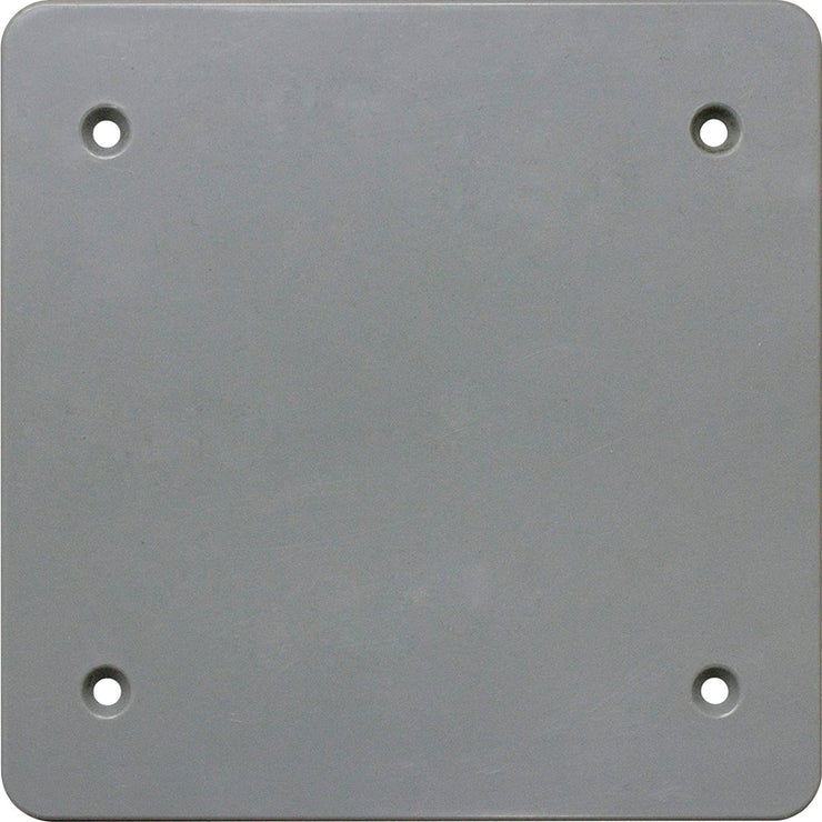 Image of Southwire Double Gang Gray Non-Metallic Weatherproof Blank Cover