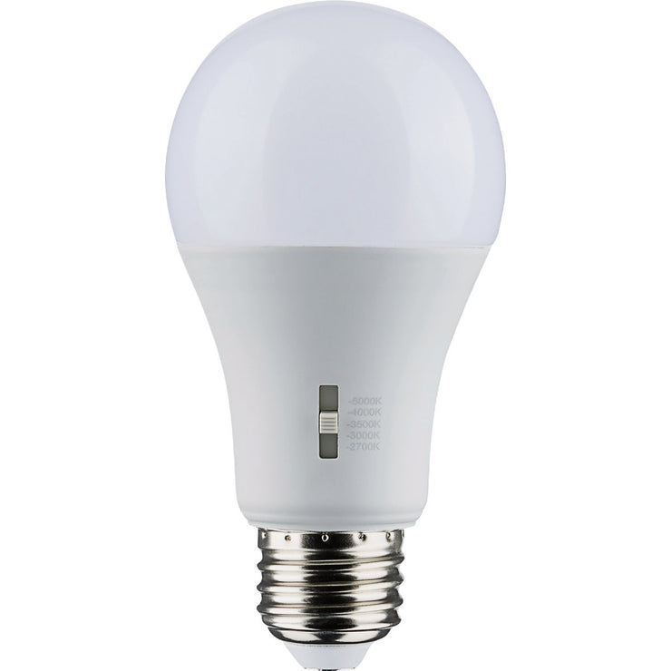 Image of Satco 100W Equivalent 5CCT-Selectable A19 Dimmable Traditional LED Light Bulb