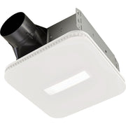 Image of Broan-NuTone Roomside 110 CFM 1.0 Sone 120V Bath Exhaust Fan with CleanCover Grille & LED Light