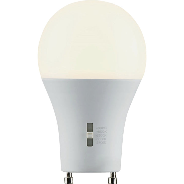 Image of Satco 75W Equivalent 5CCT-Selectable A19 GU24 Base Dimmable Traditional LED Light Bulb