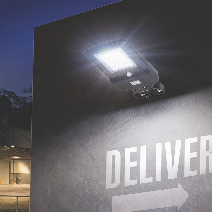 Image of Wagan Tech Black Motion Activated Dusk To Dawn 1600 Lm. Solar Flood Light
