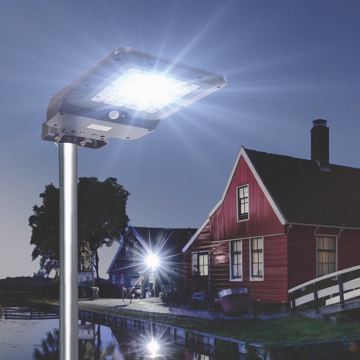 Image of Wagan Tech Black Motion Activated Dusk To Dawn 1600 Lm. Solar Flood Light