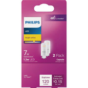 Image of Philips 7W Equivalent T5 Wedge Base 12V LED Capsule Bulb (2-Pack)