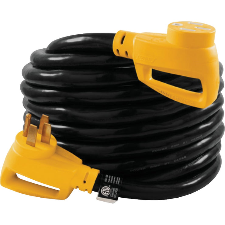 Image of Camco PowerGrip 30 Ft. 50A 125/250V 8 Gauge Heavy-Duty RV Extension Cord