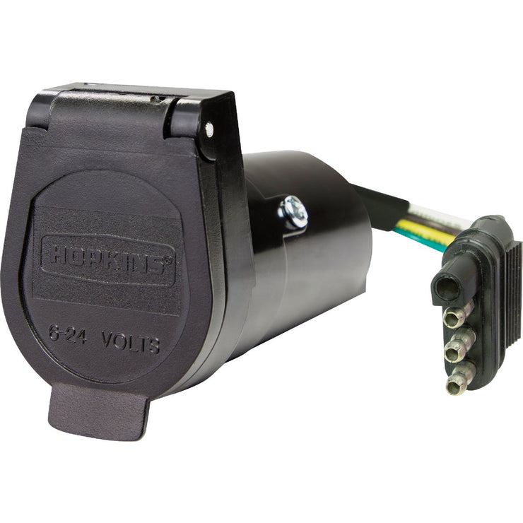 Image of Hopkins 7-Blade To 4-Flat Plug-In Adapter