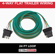 Image of Towsmart 24 Ft. 18 Ga. 4-Way Flat Trailer Wiring Connector