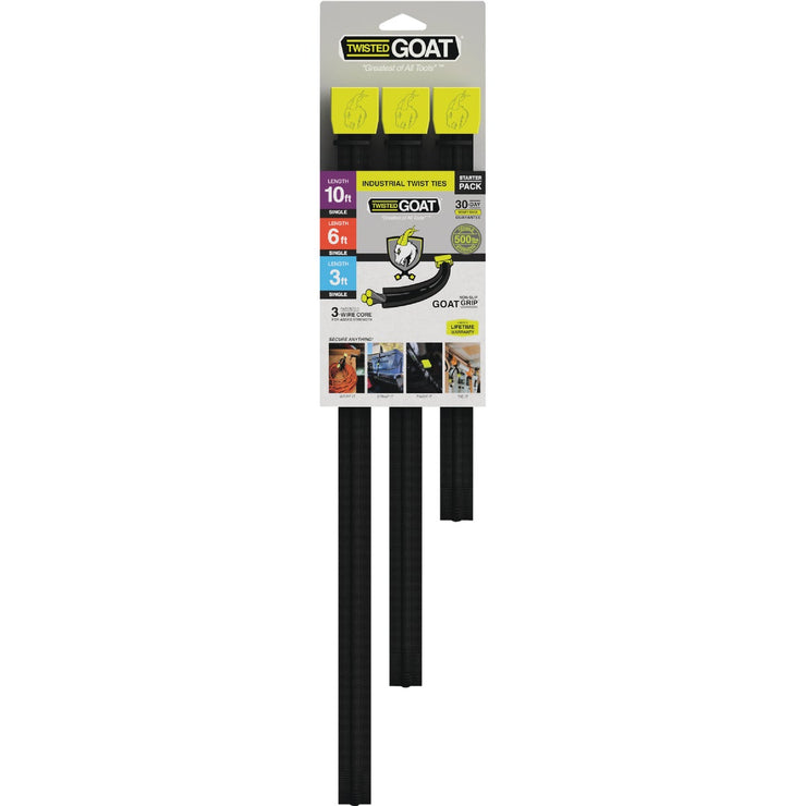 Image of Twisted GOAT Industrial Twist Ties Starter Pack (3-Pack)