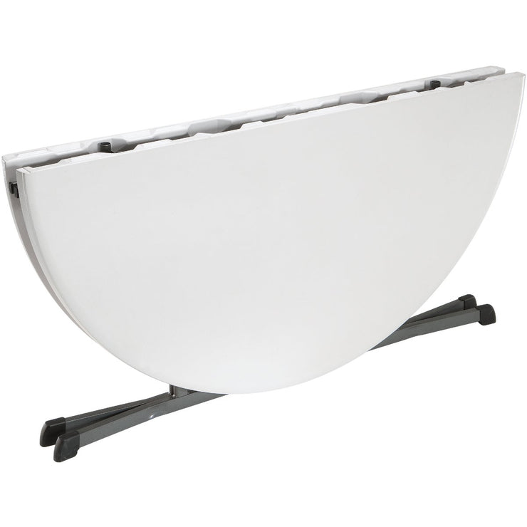 Image of Lifetime 5 Ft. White Granite Round Commercial Folding Table