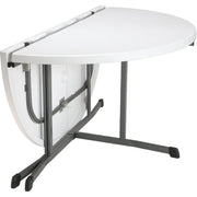 Image of Lifetime 5 Ft. White Granite Round Commercial Folding Table
