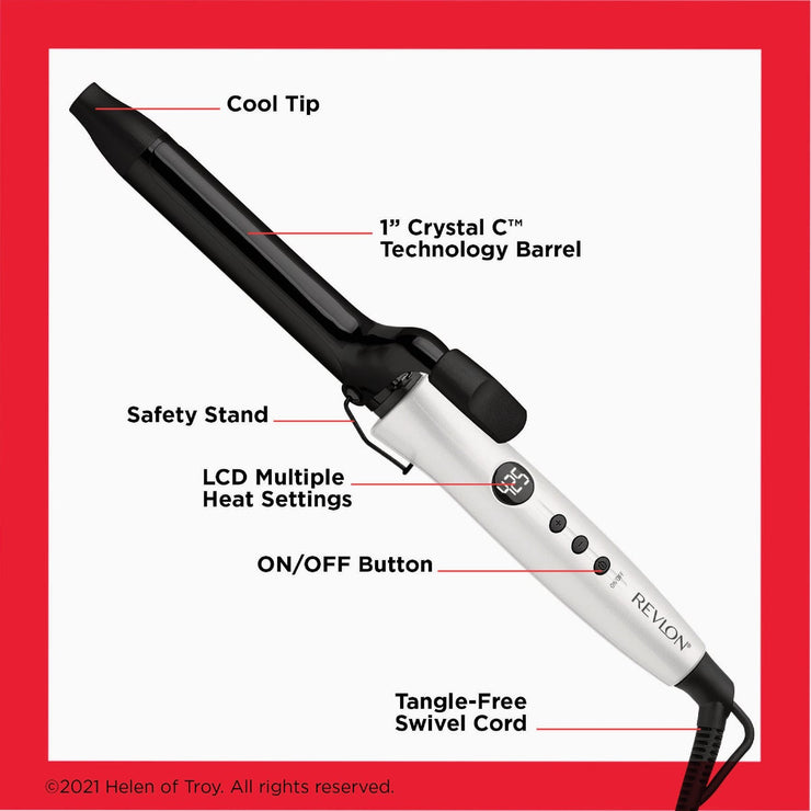 Image of Revlon Dual Voltage 1 In. Curling Iron