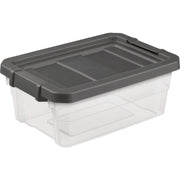 Image of Sterilite 16 Qt./15L Flat Gray Stacker Box