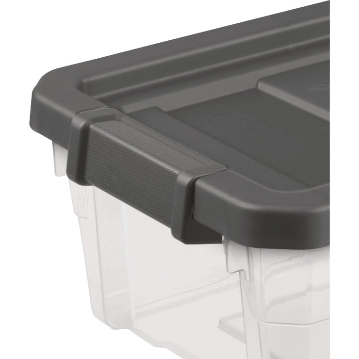 Image of Sterilite 16 Qt./15L Flat Gray Stacker Box