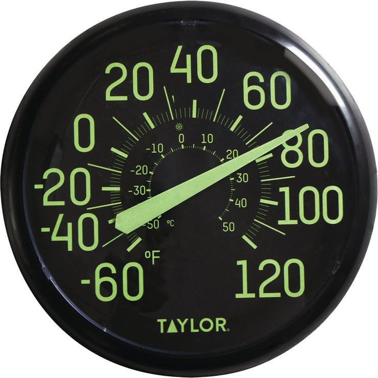 Image of Taylor 13.25 In. Glow In Dark Numbers Dial Thermometer