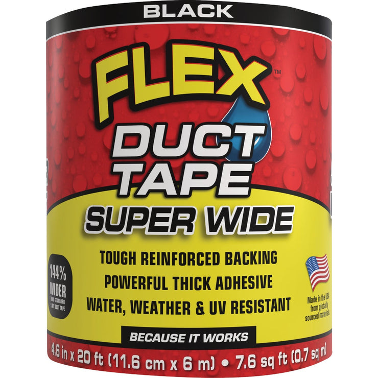 Image of Flex 4.5 In. x 20 Ft. Black Duct Tape