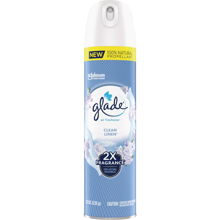 Image of Glade 2X Fragrance 8.3 Oz. Clean Linen Spray Air Freshener