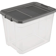 Image of Sterilite 108 Qt./102L Flat Gray Stacker Box