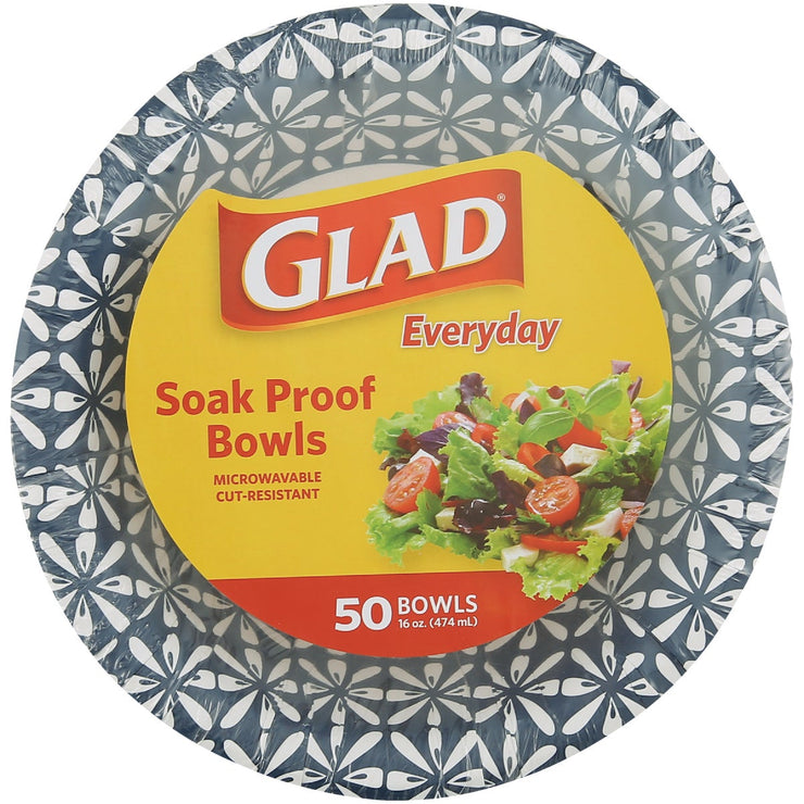 Image of Glad Everyday 16 Oz. Paper Bowls (50-Count)