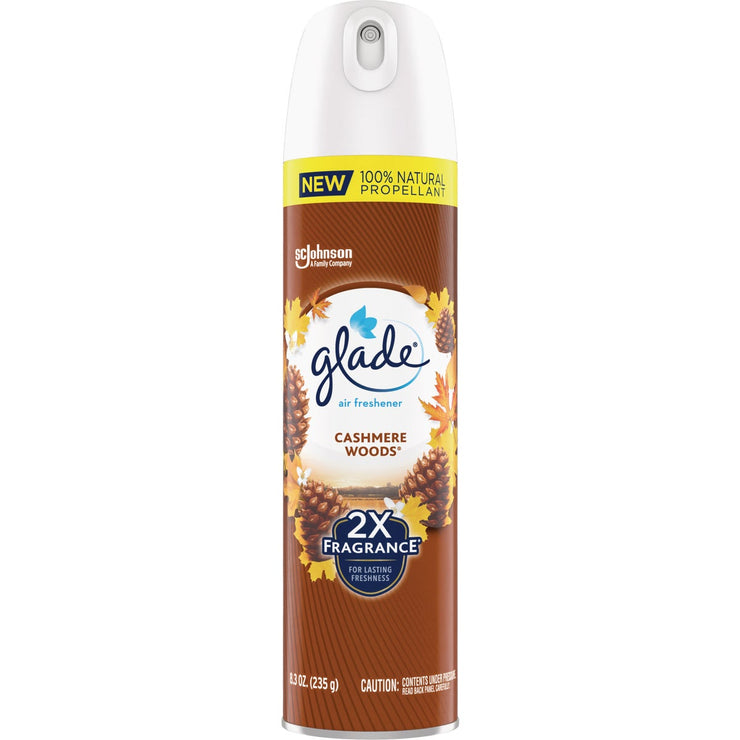 Image of Glade 2X Fragrance 8.3 Oz. Cashmere Woods Spray Air Freshener