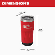 Image of Milwaukee PackOut 20 Oz. Red Insulated Tumbler