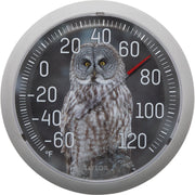 Image of Taylor 13.25 In. Owl Nature Series Round Dial Thermometer