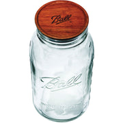 Image of Ball 1/2 Gal. Wooden Lid Mason Jar 