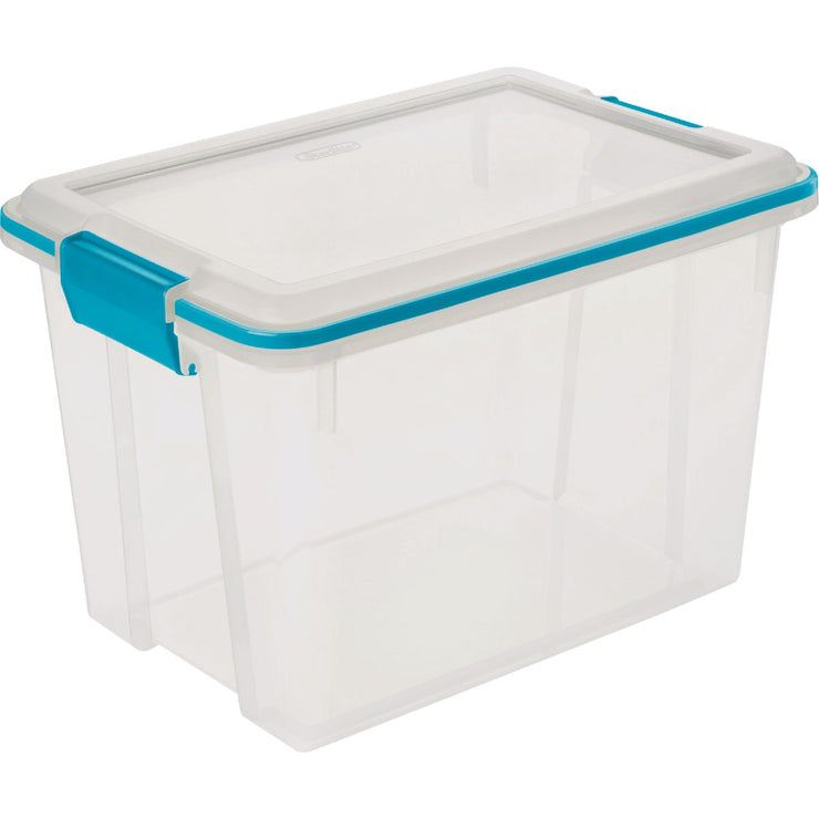 Image of Sterilite 20 Qt./19 Ltr. Blue Aquarium Gasket Box