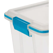 Image of Sterilite 20 Qt./19 Ltr. Blue Aquarium Gasket Box