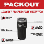 Image of Milwaukee PackOut 20 Oz. Black Insulated Tumbler