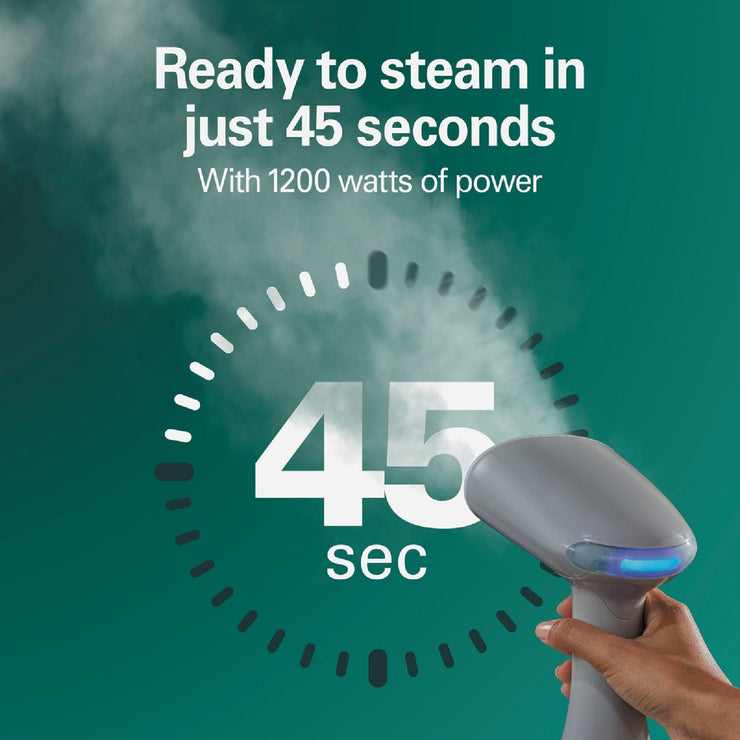 Image of Hamilton Beach 1200W Gray Handheld Garment Steamer