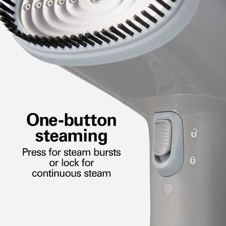 Image of Hamilton Beach 1200W Gray Handheld Garment Steamer