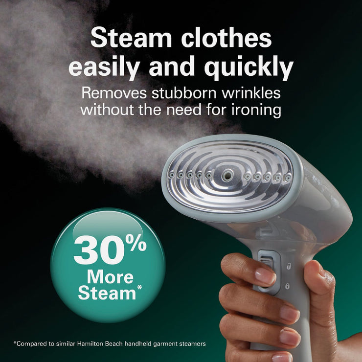 Image of Hamilton Beach 1200W Gray Handheld Garment Steamer