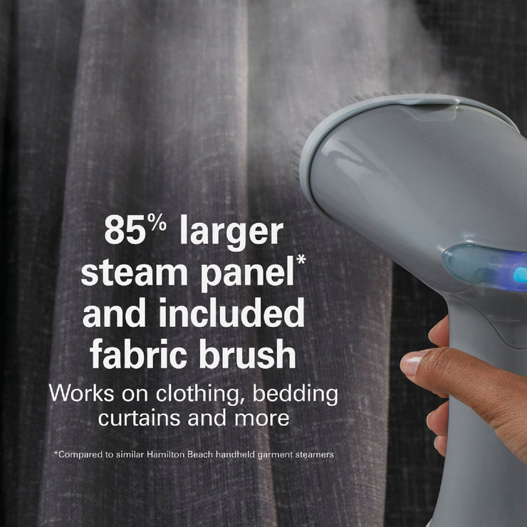 Image of Hamilton Beach 1200W Gray Handheld Garment Steamer