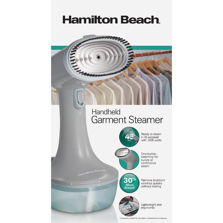 Image of Hamilton Beach 1200W Gray Handheld Garment Steamer