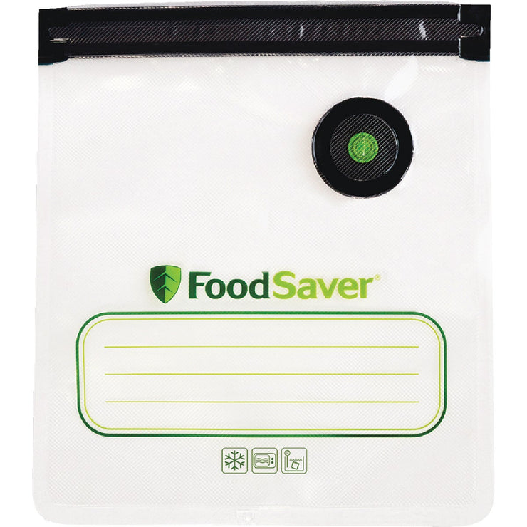 Image of FoodSaver Reusable Quart Vacuum Zipper Bags (10-Count)