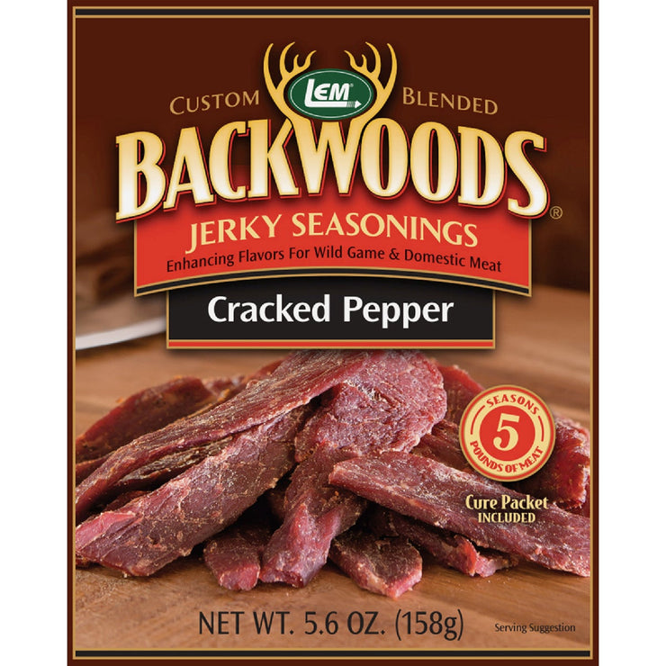 Image of LEM Backwoods 5.6 Oz. Cracked Pepper Jerky Seasoning