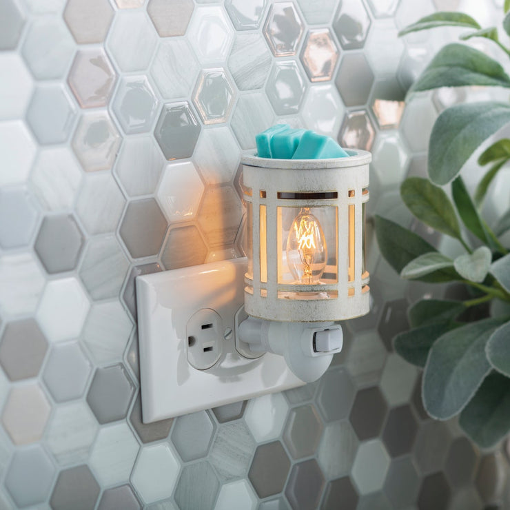 Image of Candle Warmers Classic Metal Mission Ceramic Pluggable Fragrance Warmer