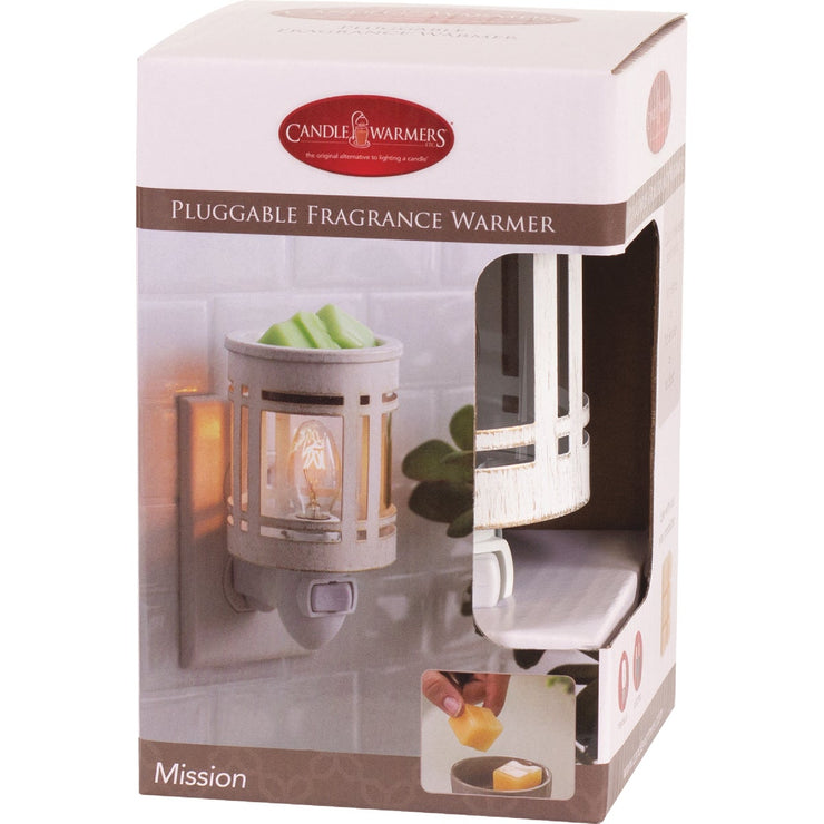 Image of Candle Warmers Classic Metal Mission Ceramic Pluggable Fragrance Warmer