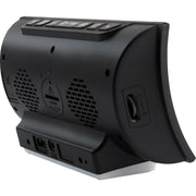 Image of La Crosse Technology Curved LED Alarm Clock with Radio & USB Charging Port