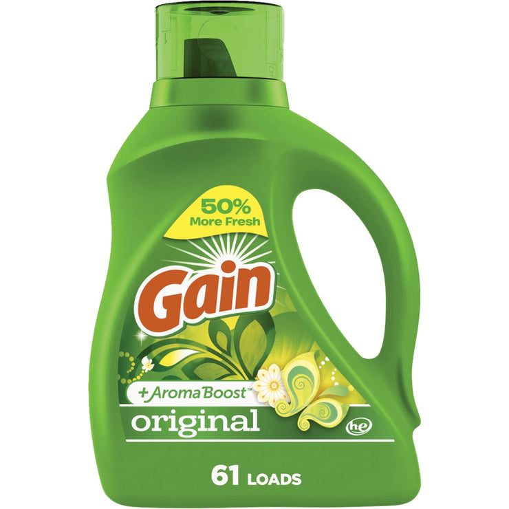 Image of Gain + Aroma Boost 88 Oz. 61 Load Original Scent HE Liquid Laundry Detergent