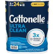 Image of Cottonelle Ultra Clean Strong Toilet Paper (6-Mega Rolls)