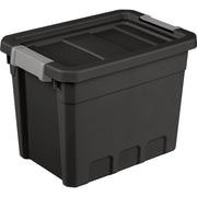 Image of Sterilite 7.5 Gal./28L Black Stacker Tote