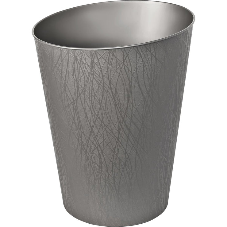 Image of Hefty 2.3 Gal. Gun Metal Wastebasket